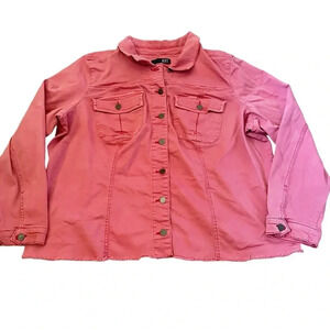 Kut from the Kloth• Plus size Pink button front jacket size 3X